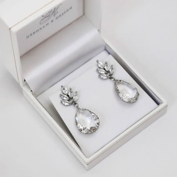 Bridal earrings.
