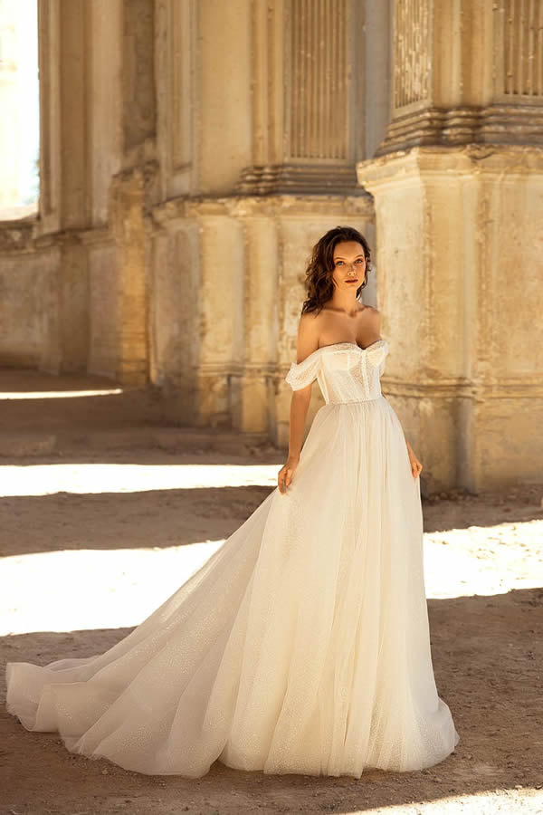 Eva Lendel 'Sky' bridal dress.